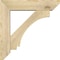 Ekena Millwork Imperial Slat Rough Sawn Bracket w/ Offset Brace, Douglas Fir, 6"W x 24"D x 24"H BKT0604X24X24IMP06RDF - alternate 3